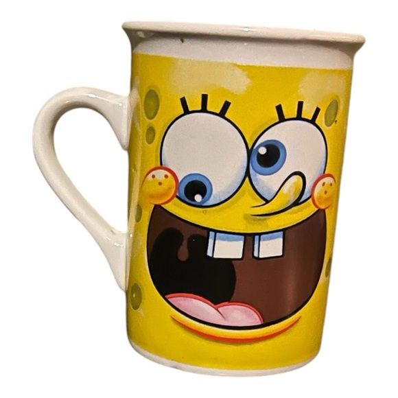 Spongebob Viacom 2011 Double Face SpongeBob Square Pants Coffee Cup - Picture 3 of 4